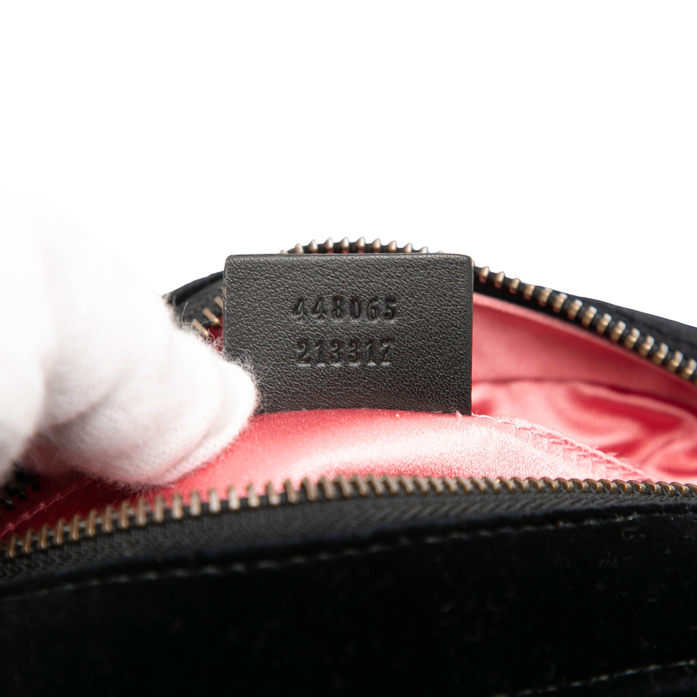Pre-Loved Gucci Mini GG Marmont Crystal Embellished Matelasse Velvet Crossbody - Picture 6 of 7